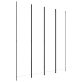 NNEVL 4-Panel Room Divider White 200x220 cm Fabric
