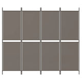 NNEVL 4-Panel Room Divider Anthracite 200x200 cm Fabric