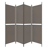 NNEVL 4-Panel Room Divider Anthracite 200x200 cm Fabric