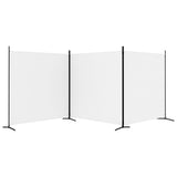 NNEVL 3-Panel Room Divider White 525x180 cm Fabric