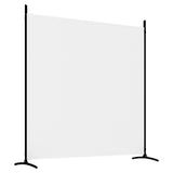 NNEVL 3-Panel Room Divider White 525x180 cm Fabric