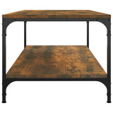 NNEVL Coffee Table Smoked Oak 100x50x40 cm Engineered Wood