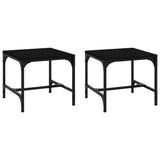 NNEVL Side Tables 2 pcs Black 40x40x35 cm Engineered Wood