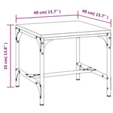 NNEVL Side Tables 2 pcs Black 40x40x35 cm Engineered Wood
