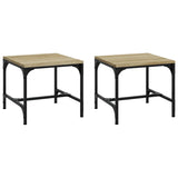 NNEVL Side Tables 2 pcs Sonoma Oak 40x40x35 cm Engineered Wood