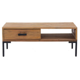 NNEVL Coffee Table 90x50x35 cm Solid Pinewood