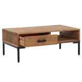 NNEVL Coffee Table 90x50x35 cm Solid Pinewood