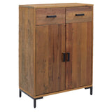 NNEVL Shoe Rack 75x40x110 cm Solid Pinewood