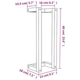 NNEVL Towel Rack 23x18x60 cm Solid Wood Pine
