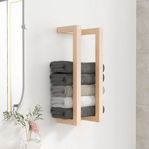 NNEVL Towel Rack 23x18x60 cm Solid Wood Pine