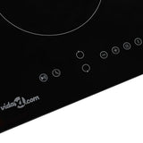 NNEVL Ceramic Hob with 2 Burners Touch Control 3000 W