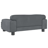 NNEVL Dog Bed Dark Grey 70x45x30 cm Velvet