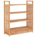 NNEVL Shoe Rack with Drawer 70x27x81 cm Solid Wood Walnut