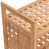 NNEVL Shoe Rack with Drawer 70x27x81 cm Solid Wood Walnut