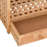 NNEVL Shoe Rack with Drawer 70x27x81 cm Solid Wood Walnut