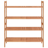 NNEVL Shoe Racks 2 pcs 69x27x41 cm Solid Wood Walnut