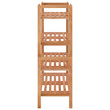 NNEVL Shoe Racks 2 pcs 69x27x41 cm Solid Wood Walnut