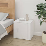 NNEVL Bedside Cabinets 2 pcs High Gloss White 50x39x47 cm