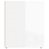 NNEVL Bedside Cabinets 2 pcs High Gloss White 50x39x47 cm
