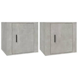 NNEVL Bedside Cabinets 2 pcs Concrete Grey 50x39x47 cm