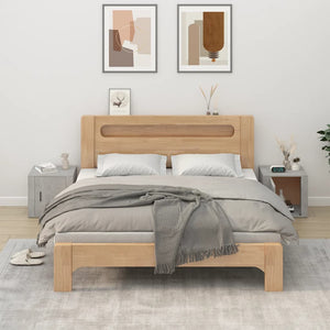 NNEVL Bedside Cabinets 2 pcs Concrete Grey 50x39x47 cm