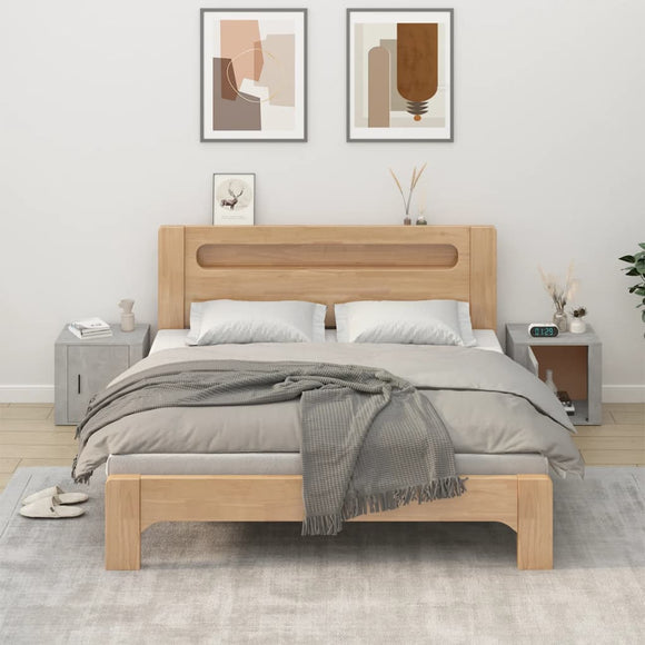 NNEVL Bedside Cabinets 2 pcs Concrete Grey 50x39x47 cm