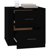 NNEVL Bedside Cabinet Black 50x39x47 cm