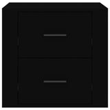 NNEVL Bedside Cabinet Black 50x39x47 cm