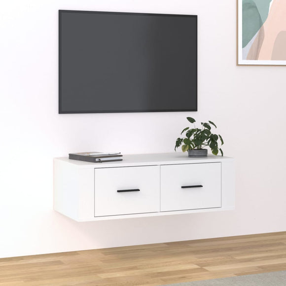 NNEVL Hanging TV Cabinet White 80x36x25 cm Engineered Wood