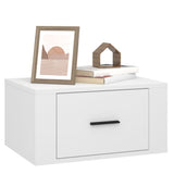 NNEVL Wall-mounted Bedside Cabinets 2 pcs White 50x36x25 cm