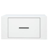 NNEVL Wall-mounted Bedside Cabinets 2 pcs White 50x36x25 cm