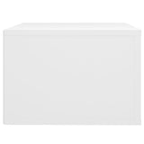 NNEVL Wall-mounted Bedside Cabinets 2 pcs White 50x36x25 cm