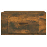 NNEVL Wall-mounted Bedside Cabinets 2 pcs Smoked Oak 50x36x25 cm
