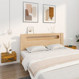 NNEVL Wall-mounted Bedside Cabinets 2 pcs Smoked Oak 50x36x25 cm
