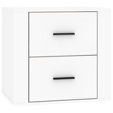 NNEVL Wall-mounted Bedside Cabinet White 50x36x47 cm
