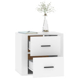 NNEVL Wall-mounted Bedside Cabinet White 50x36x47 cm