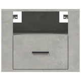 NNEVL Wall-mounted Bedside Cabinets 2 pcs Concrete Grey 50x36x40 cm