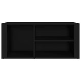 NNEVL Shoe Cabinet Black 100x35x45 cm Engineered Wood