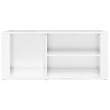 NNEVL Shoe Cabinet High Gloss White 100x35x45 cm Engineered Wood