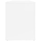NNEVL Shoe Cabinet High Gloss White 100x35x45 cm Engineered Wood
