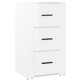 NNEVL Sideboard High Gloss White 40x33x70 cm Engineered Wood