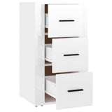 NNEVL Sideboard High Gloss White 40x33x70 cm Engineered Wood