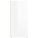 NNEVL Sideboard High Gloss White 40x33x70 cm Engineered Wood