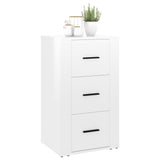 NNEVL Sideboard High Gloss White 40x33x70 cm Engineered Wood