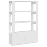 NNEVL Sideboard White 80x30x119.5 cm Engineered Wood