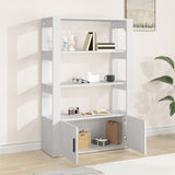 NNEVL Sideboard White 80x30x119.5 cm Engineered Wood