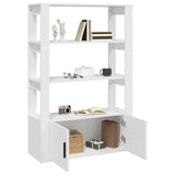 NNEVL Sideboard White 80x30x119.5 cm Engineered Wood