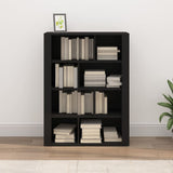NNEVL Sideboard Black 80x30x106 cm Engineered Wood
