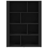 NNEVL Sideboard Black 80x30x106 cm Engineered Wood
