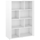NNEVL Sideboard High Gloss White 80x30x106 cm Engineered Wood